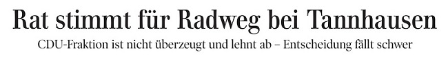 2019 07 24 SZ Radweg Headline